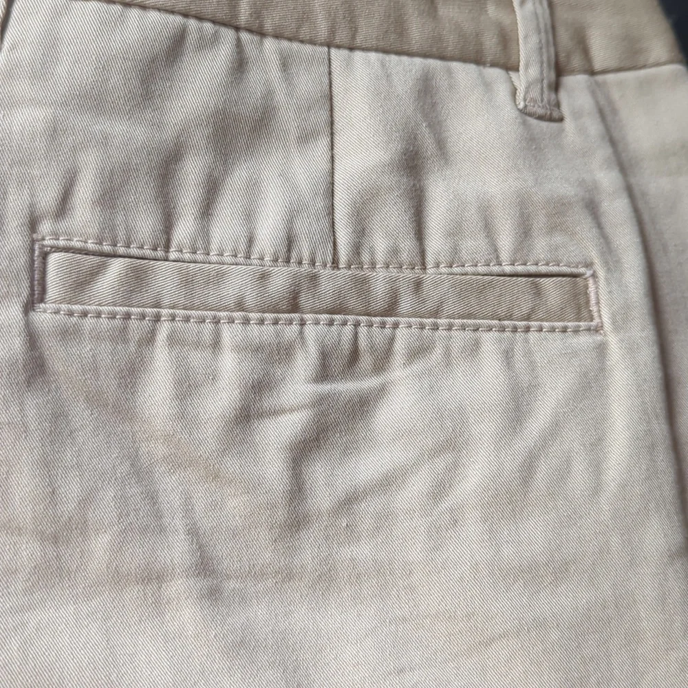 Khaki Cotton Blend‎ Shorts - Tan